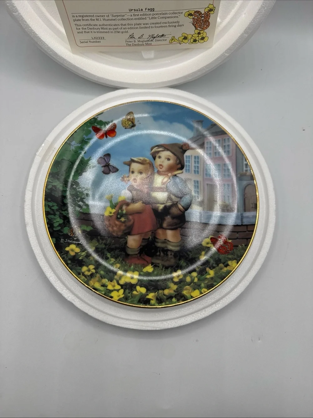 Hummel Apple Tree Boy And Girl Hummel Collector Plate Danbury Mint